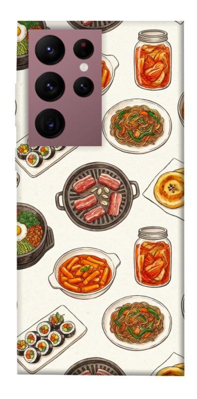 Чехол itsPrint Korean food для Samsung Galaxy S22 Ultra, еда, купить оптом с доставкой