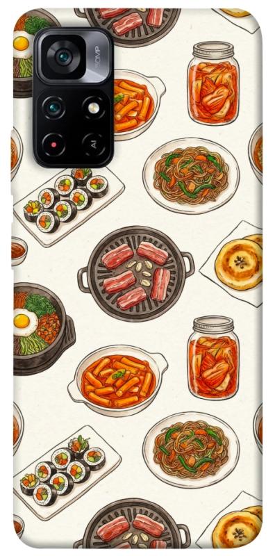 Чехол itsPrint Korean food для Xiaomi Poco M4 Pro 5G, еда, купить оптом с доставкой
