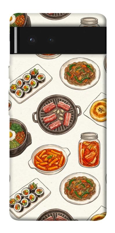 Чехол itsPrint Korean food для Google Pixel 6, еда, купить оптом с доставкой