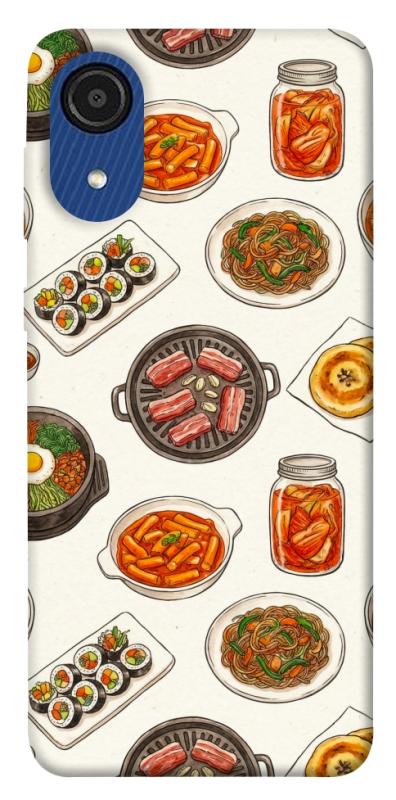 Чехол itsPrint Korean food для Samsung Galaxy A03 Core, еда, купить оптом с доставкой