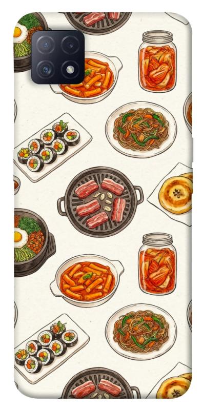 Чехол itsPrint Korean food для Oppo A72 5G / A73 5G, еда, купить оптом с доставкой