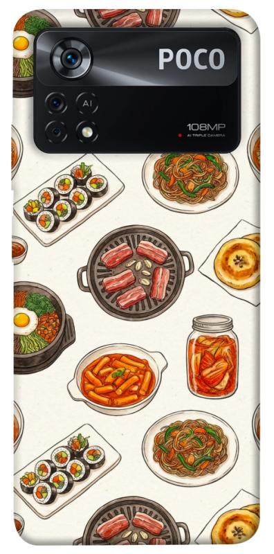 Чохол itsPrint Korean food для Xiaomi Poco X4 Pro 5G, їжа, купити оптом з доставкою