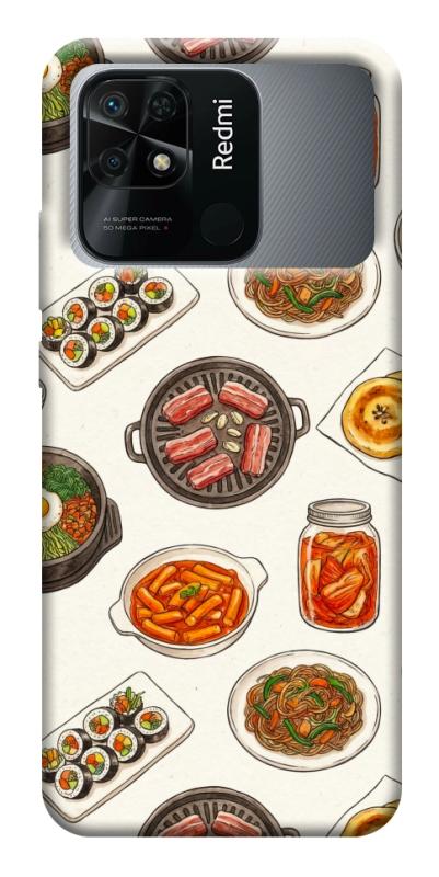 Чехол itsPrint Korean food для Xiaomi Redmi 10C, еда, купить оптом с доставкой
