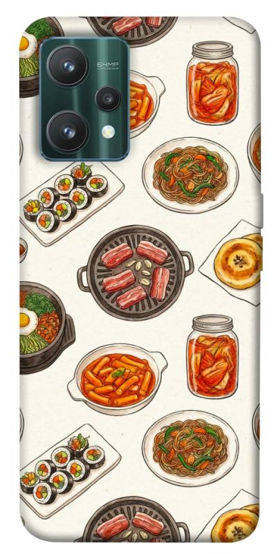 Чехол itsPrint Korean food для Realme 9 Pro, еда, купить оптом с доставкой
