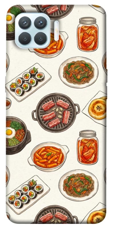 Чехол itsPrint Korean food для Oppo F17 Pro, еда, купить оптом с доставкой