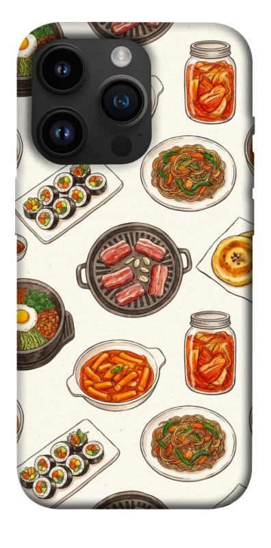 Чехол itsPrint Korean food для Apple iPhone 14 Pro (6.1"), еда, купить оптом с доставкой