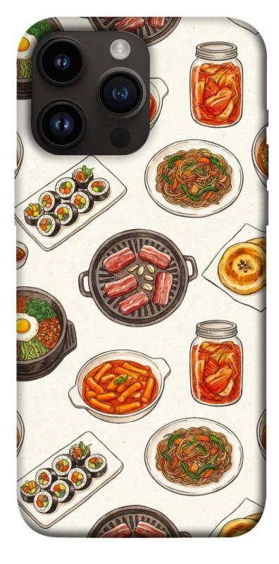 Чехол itsPrint Korean food для Apple iPhone 14 Pro Max (6.7"), еда, купить оптом с доставкой
