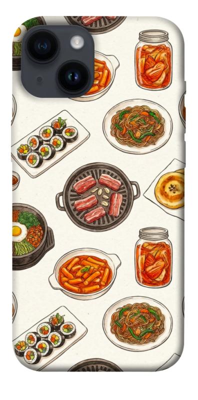 Чехол itsPrint Korean food для Apple iPhone 14 (6.1"), еда, купить оптом с доставкой