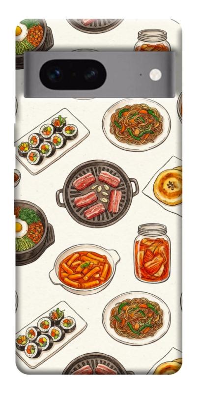 Чехол itsPrint Korean food для Google Pixel 7, еда, купить оптом с доставкой