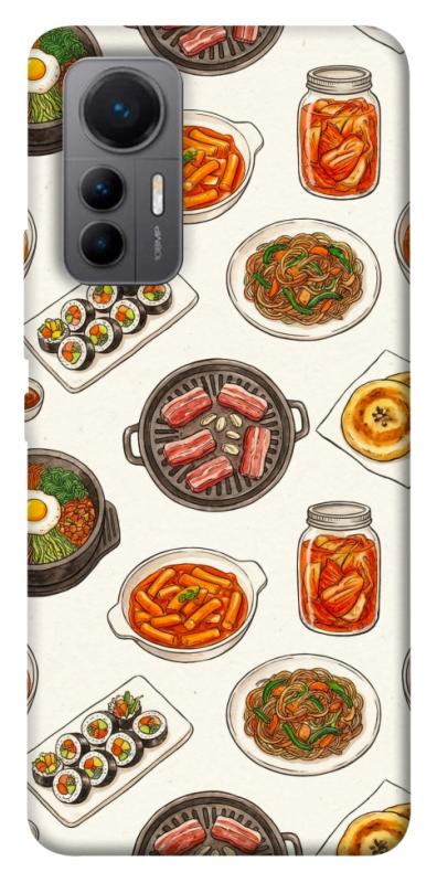 Чехол itsPrint Korean food для Xiaomi 12 Lite, еда, купить оптом с доставкой