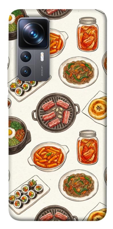 Чехол itsPrint Korean food для Xiaomi 12T / 12T Pro, еда, купить оптом с доставкой