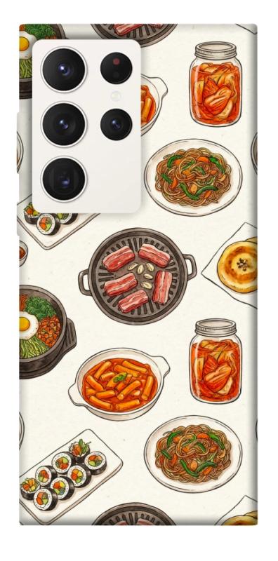 Чехол itsPrint Korean food для Samsung Galaxy S23 Ultra, еда, купить оптом с доставкой