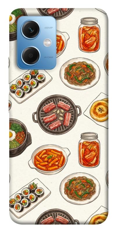 Чехол itsPrint Korean food для Xiaomi Redmi Note 12 5G, еда, купить оптом с доставкой