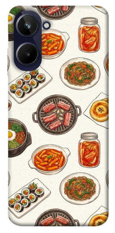 Чехол itsPrint Korean food для Realme 10 4G, еда, купить оптом с доставкой