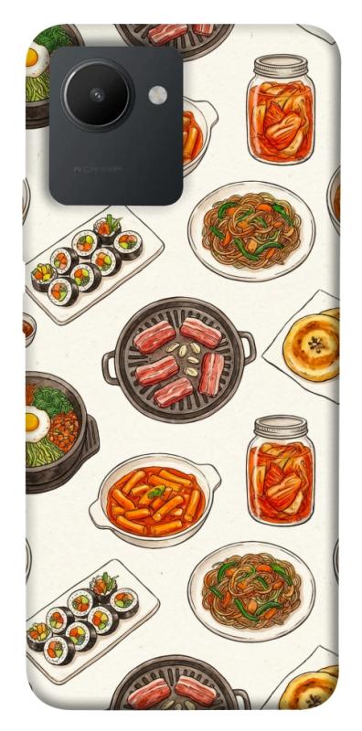 Чехол itsPrint Korean food для Realme C30, еда, купить оптом с доставкой