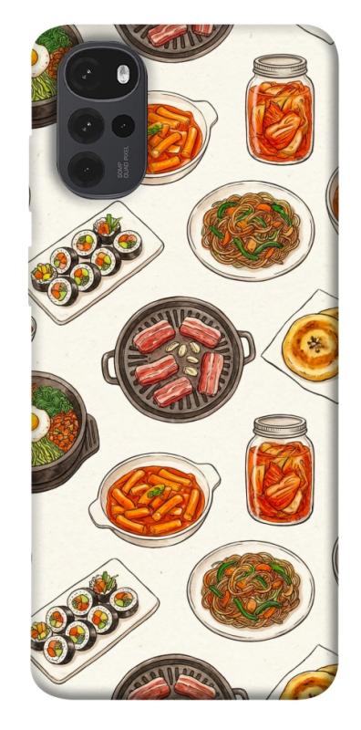 Чехол itsPrint Korean food для Motorola Moto G22, еда, купить оптом с доставкой