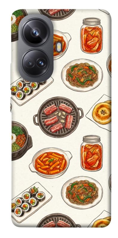 Чехол itsPrint Korean food для Realme 10 Pro+, еда, купить оптом с доставкой