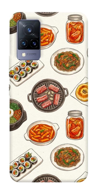 Чохол itsPrint Korean food для Vivo V21, їжа, купити оптом з доставкою