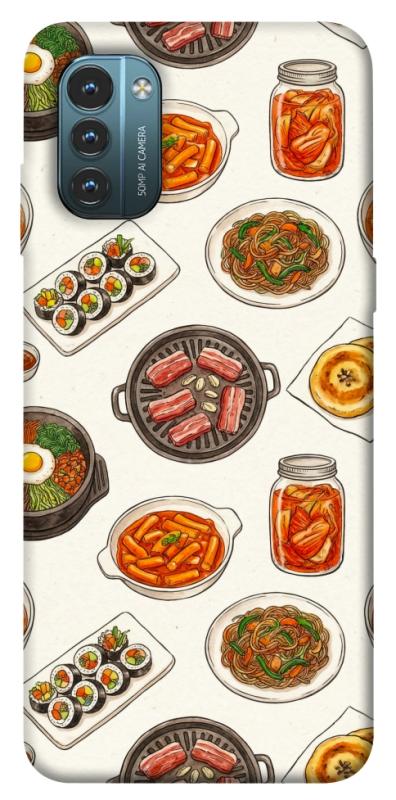 Чехол itsPrint Korean food для Nokia G21, еда, купить оптом с доставкой