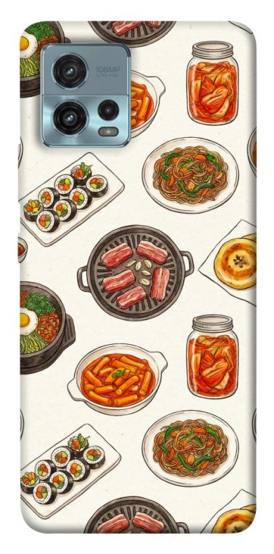 Чехол itsPrint Korean food для Motorola Moto G72, еда, купить оптом с доставкой