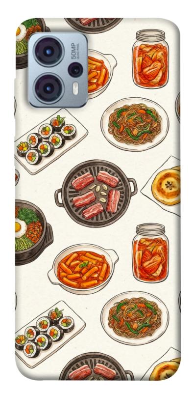 Чехол itsPrint Korean food для Motorola Moto G23, еда, купить оптом с доставкой