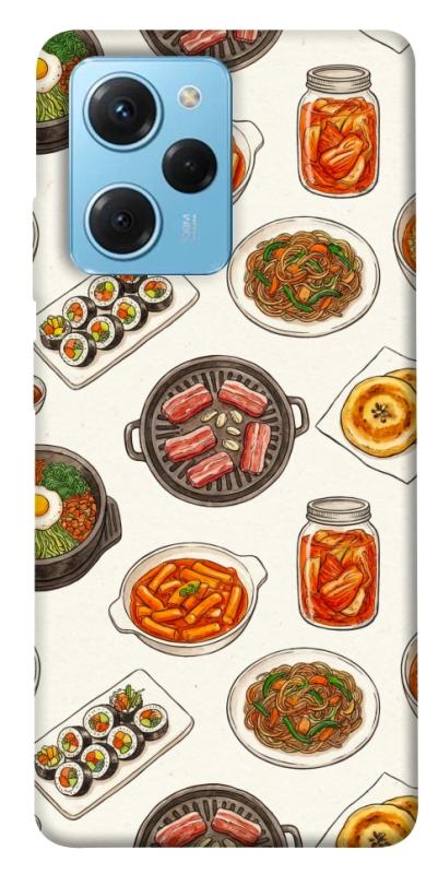 Чехол itsPrint Korean food для Xiaomi Poco X5 Pro 5G, еда, купить оптом с доставкой