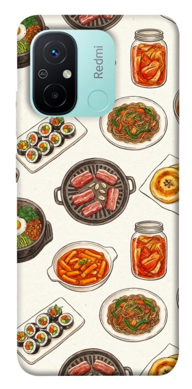 Чехол itsPrint Korean food для Xiaomi Redmi 12C, еда, купить оптом с доставкой