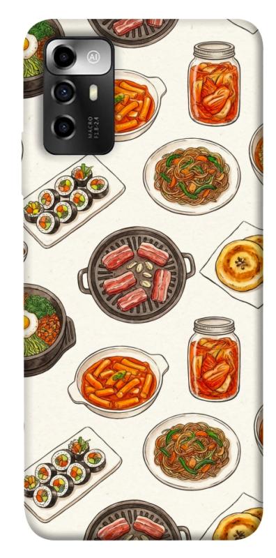 Чехол itsPrint Korean food для ZTE Blade A72, еда, купить оптом с доставкой