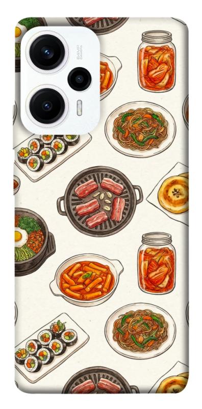 Чехол itsPrint Korean food для Xiaomi Poco F5 / Note 12 Turbo, еда, купить оптом с доставкой