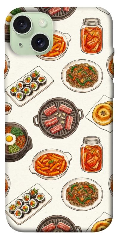 Чехол itsPrint Korean food для Apple iPhone 15 Plus (6.7"), еда, купить оптом с доставкой