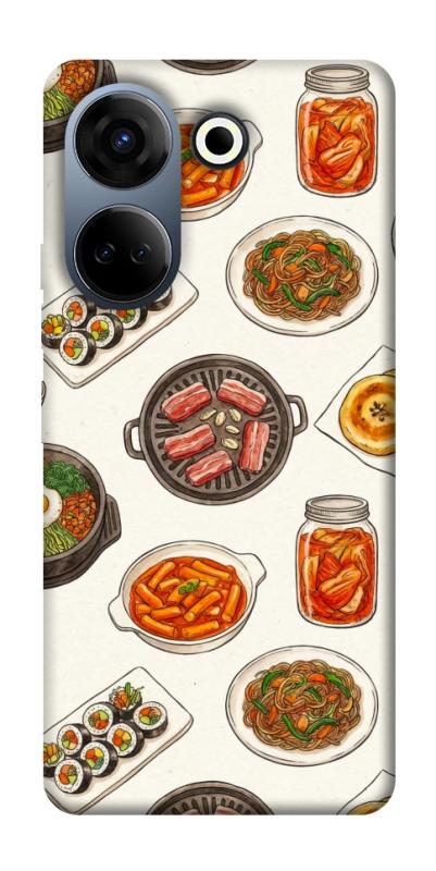 Чехол itsPrint Korean food для TECNO Camon 20 Pro (CK7n), еда, купить оптом с доставкой