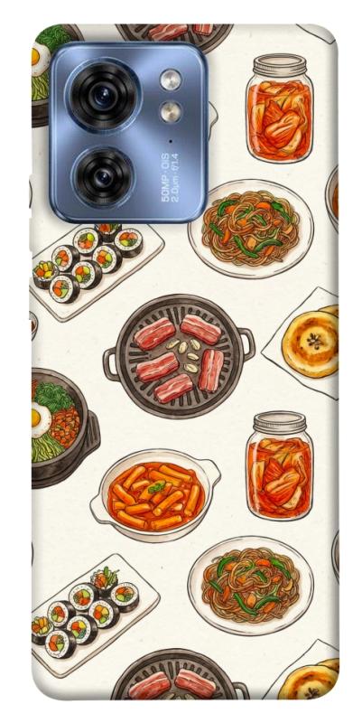Чехол itsPrint Korean food для Motorola Edge 40, еда, купить оптом с доставкой