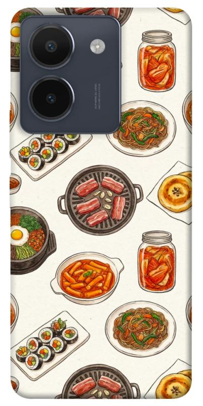 Чехол itsPrint Korean food для Vivo Y36, еда, купить оптом с доставкой