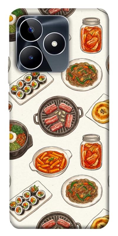 Чехол itsPrint Korean food для Realme C53, еда, купить оптом с доставкой