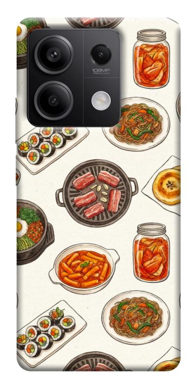 Чехол itsPrint Korean food для Xiaomi Redmi Note 13 5G, еда, купить оптом с доставкой