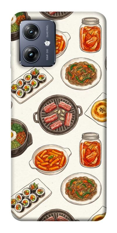 Чехол itsPrint Korean food для Motorola Moto G54, еда, купить оптом с доставкой
