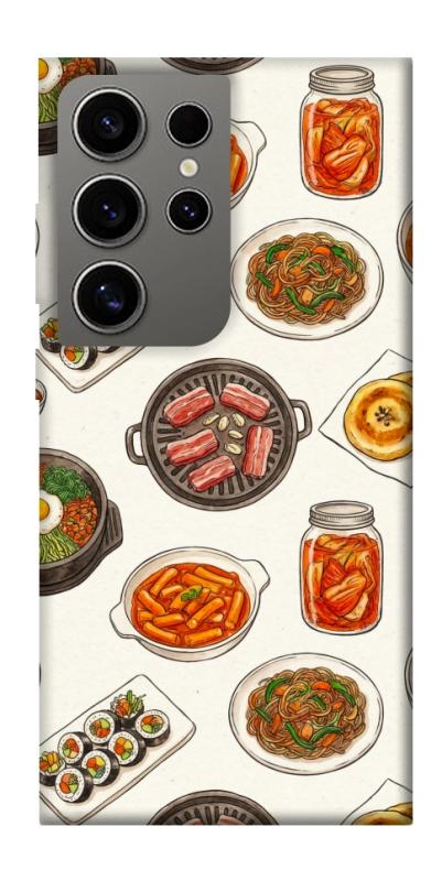 Чехол itsPrint Korean food для Samsung Galaxy S24 Ultra, еда, купить оптом с доставкой