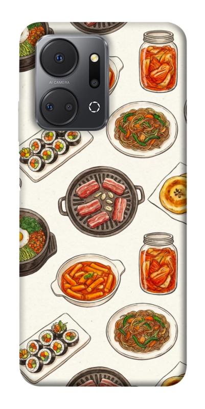 Чехол itsPrint Korean food для Huawei Honor X7a, еда, купить оптом с доставкой