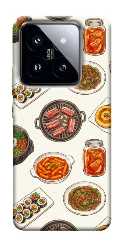 Чохол itsPrint Korean food для Xiaomi 14 Pro, їжа, купити оптом з доставкою