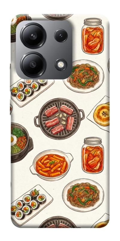 Чехол itsPrint Korean food для Xiaomi Redmi Note 13 4G, еда, купить оптом с доставкой