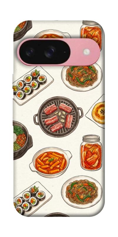Чехол itsPrint Korean food для Google Pixel 9, еда, купить оптом с доставкой