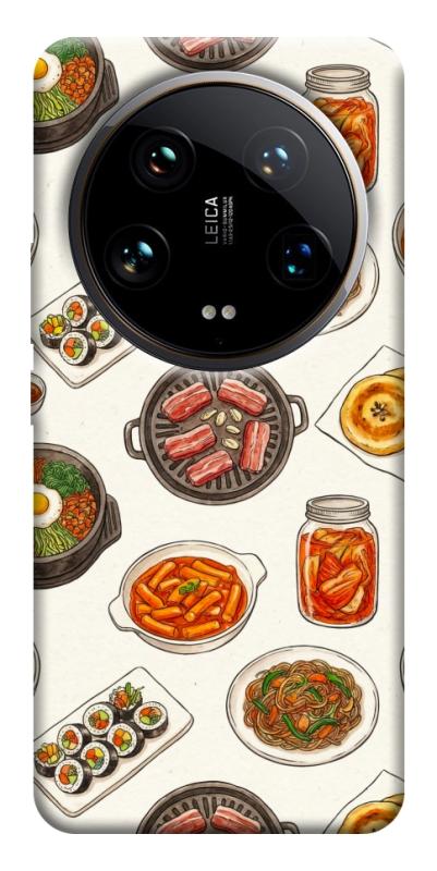 Чехол itsPrint Korean food для Xiaomi 14 Ultra, еда, купить оптом с доставкой
