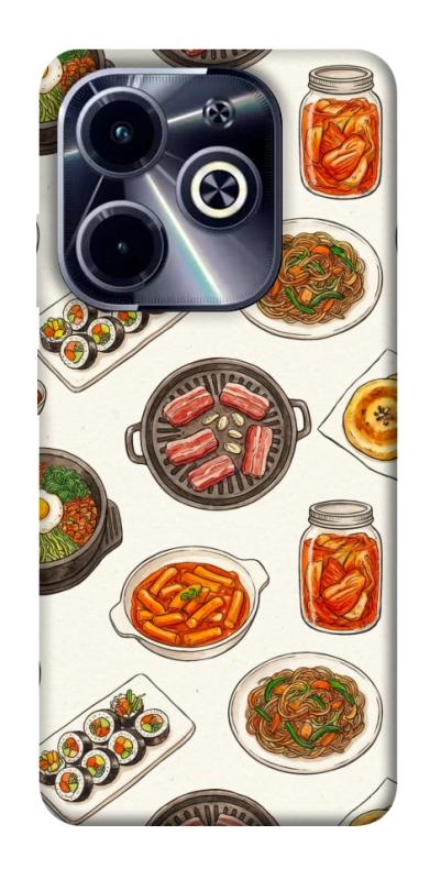 Чехол itsPrint Korean food для Infinix Hot 40i, еда, купить оптом с доставкой