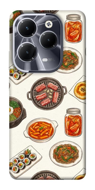 Чехол itsPrint Korean food для Infinix Hot 40, еда, купить оптом с доставкой