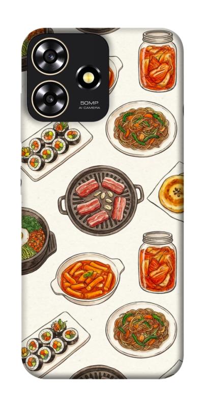 Чехол itsPrint Korean food для ZTE Blade A73 4G, еда, купить оптом с доставкой
