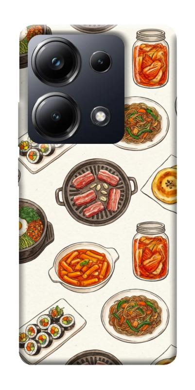 Чехол itsPrint Korean food для Xiaomi Redmi 13 4G / Poco M6 4G, еда, купить оптом с доставкой