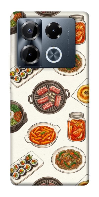 Чехол itsPrint Korean food для Infinix Note 40 Pro 4G, еда, купить оптом с доставкой