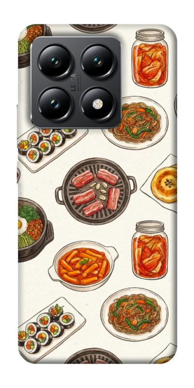 Чехол itsPrint Korean food для Xiaomi 14T, еда, купить оптом с доставкой