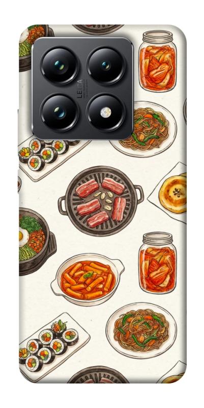 Чехол itsPrint Korean food для Xiaomi 14T Pro, еда, купить оптом с доставкой