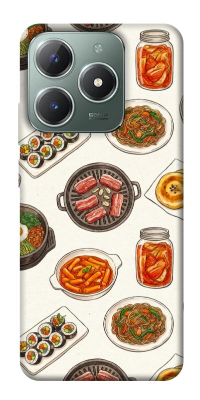 Чехол itsPrint Korean food для Realme C61 4G, еда, купить оптом с доставкой